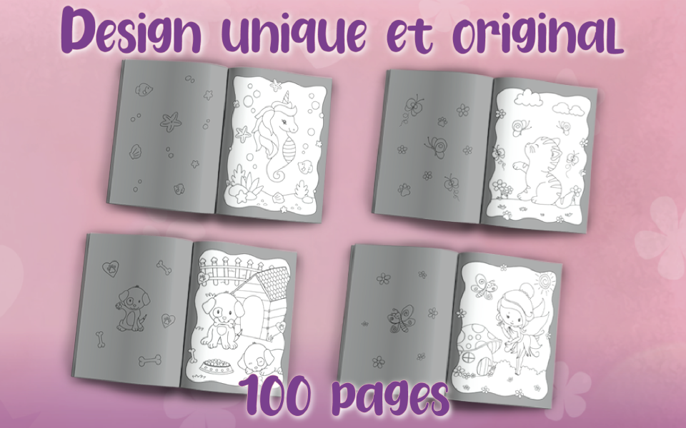 livre de coloriage unique et original pour filles