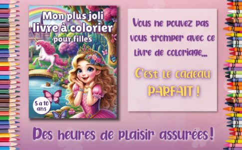 Mon plus joli livre à colorier pour filles 5 à 10 ans