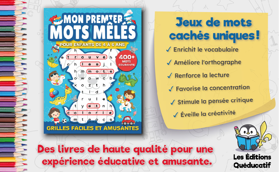 Mots cachés pour enfants 4 à 6 ans